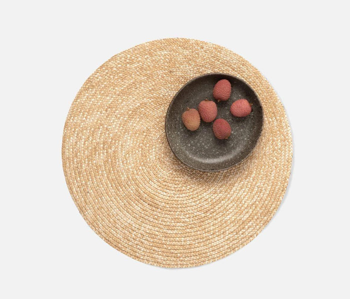 Handwoven Straw Placemats in Natural - Placemats - The Well Appointed House