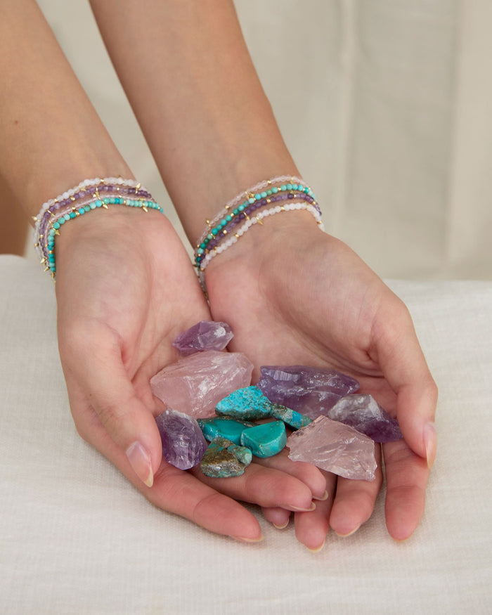 Bryan Anthonys Healing Stone Gold Bracelet On Model