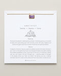 Bryan Anthonys Amethyst Healing Stone Gold Pendant Necklace On Card