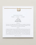 Bryan Anthonys Moonstone Healing Stone Gold Pendant Necklace On Card