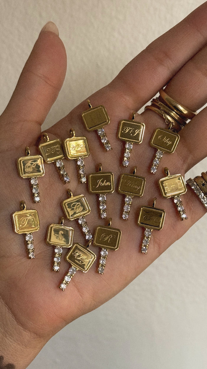 The Heirloom Key necklace on a 14k gold fill chain by Beads by Tara