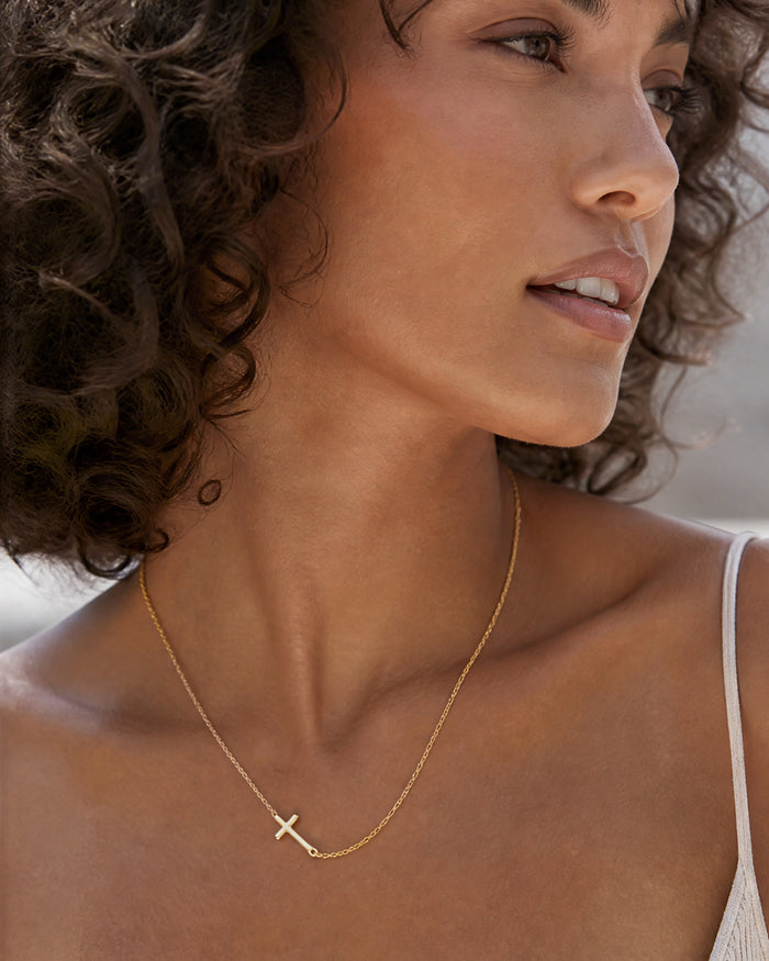 Held Cross Necklace