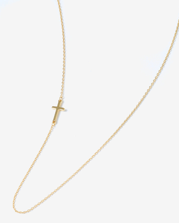Held Cross Necklace