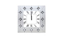 Hessa - Wall Clock - Mirrored & Faux Rhinestones
