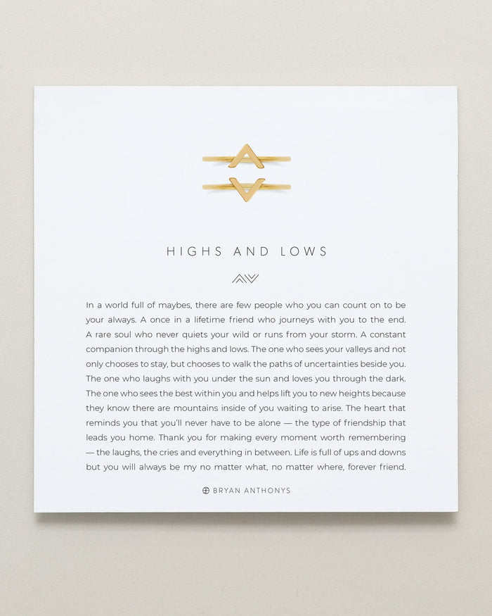 Bryan Anthonys Highs & Lows Ring Set