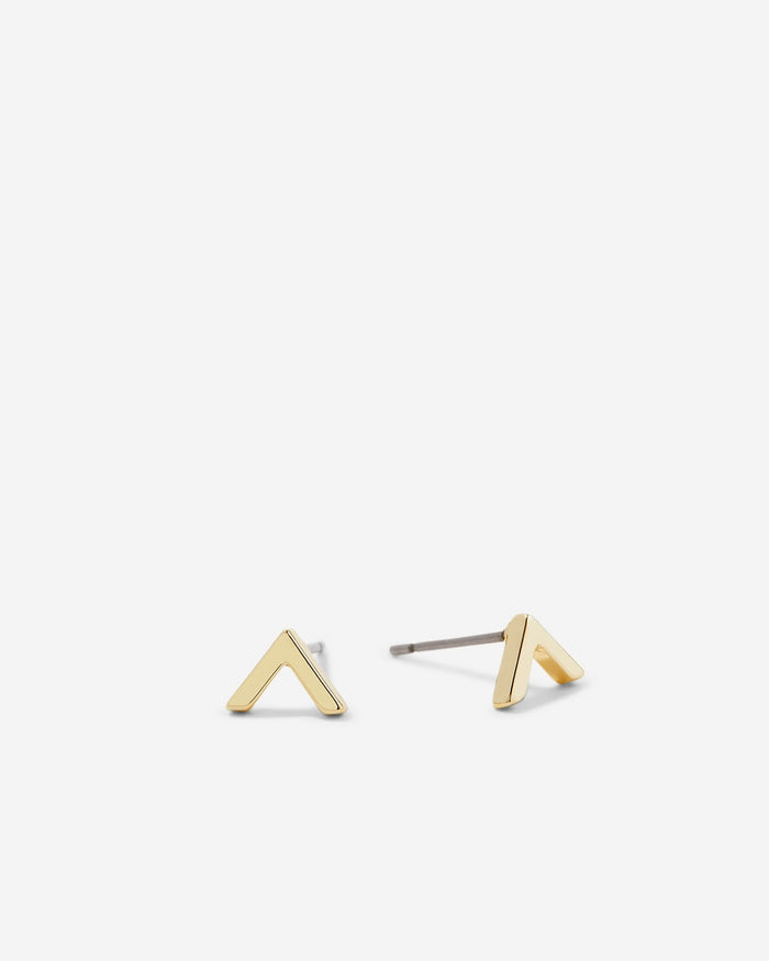 Bryan Anthonys Highs And Lows Gold Stud Earring Macro