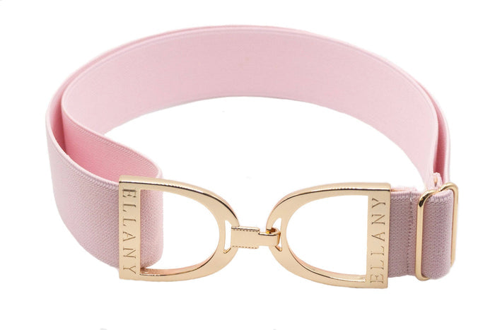Huston x Ellany - Pinkalicious - 1.5" Gold Stirrup Elastic Belt