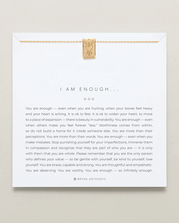 Bryan Anthonys I Am Enough Icon Necklace