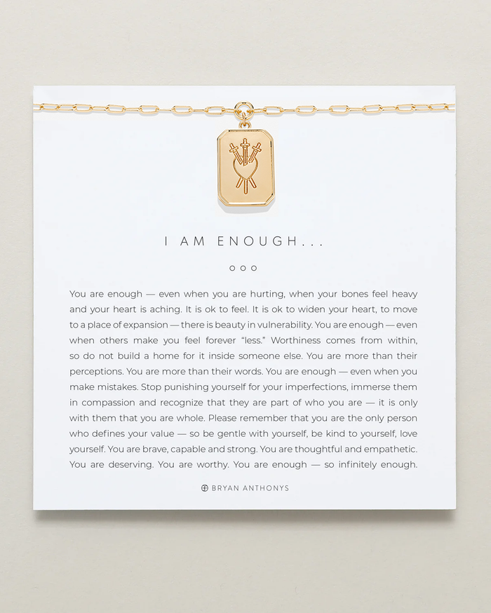 Bryan Anthonys I Am Enough Statement Necklace