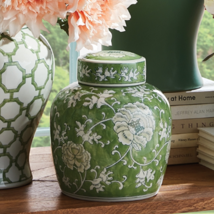Imperial Lotus Lidded Jar - The Well Appointed House
