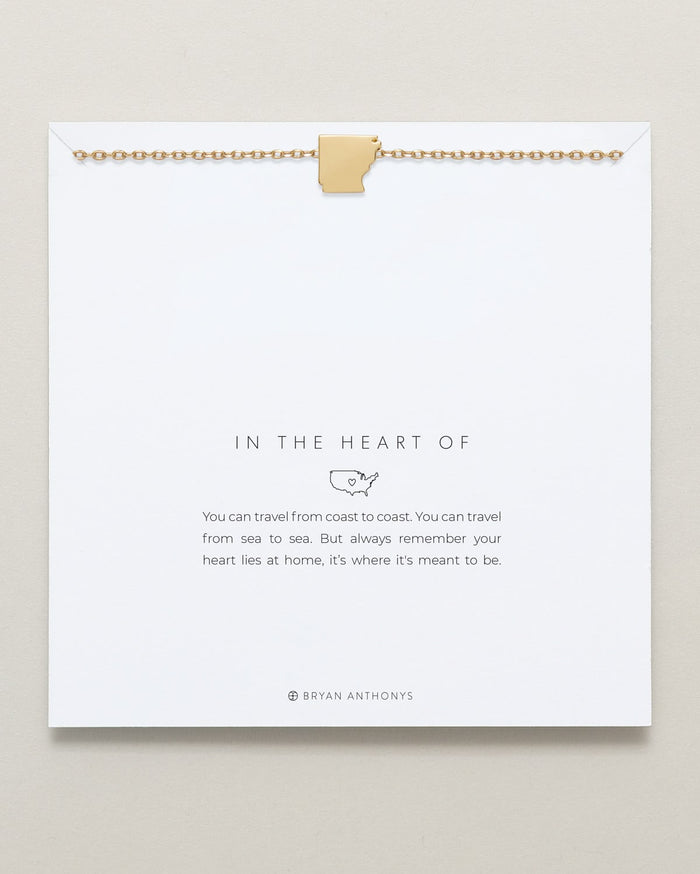 In The Heart Of Necklace — Arkansas on card