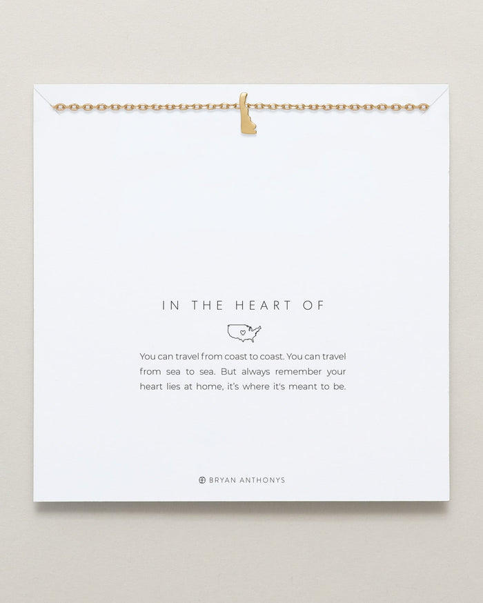In The Heart Of Necklace — Delaware on card