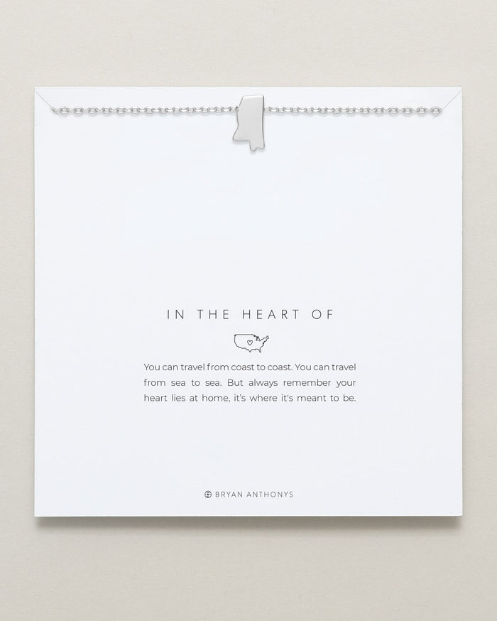 In The Heart Of Necklace — Mississippi carded