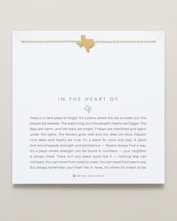Bryan Anthonys In The Heart Of Gold Necklace On Card