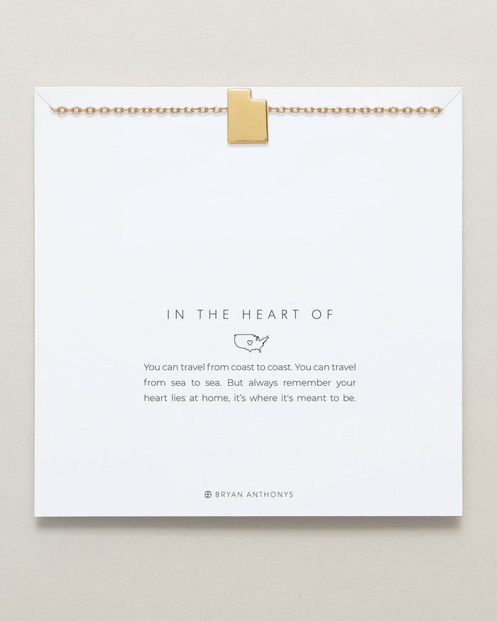 In The Heart Of Necklace — Utah on card