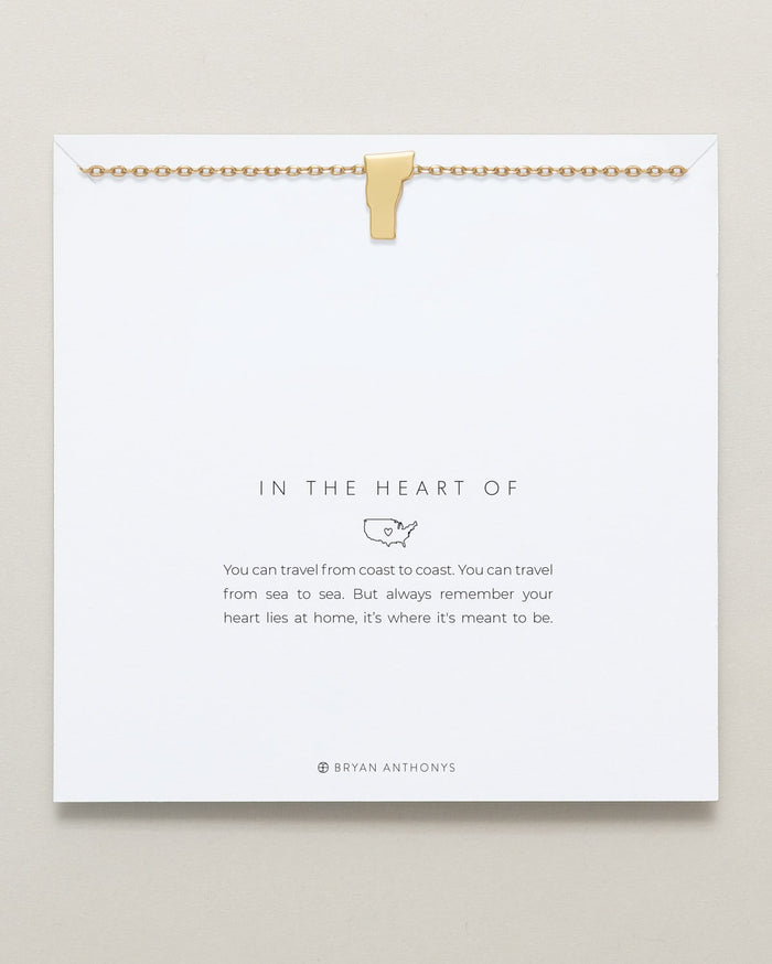 In The Heart Of Necklace — Vermont on card