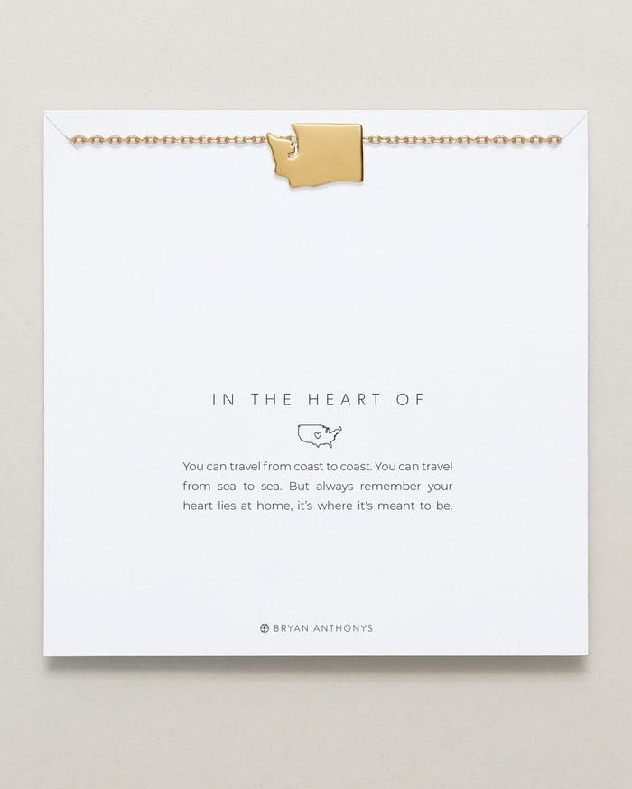 In The Heart Of Necklace — Washington on card