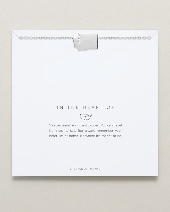 In The Heart Of Necklace — Washington on card