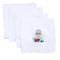 Embroidered Iris Cocktail Napkins - Cocktail Napkins - The Well Appointed House