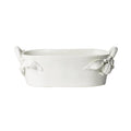 Italian White Ceramic Pomegranate Centerpiece Bowl - Trays & Serveware - The Well Appointed House