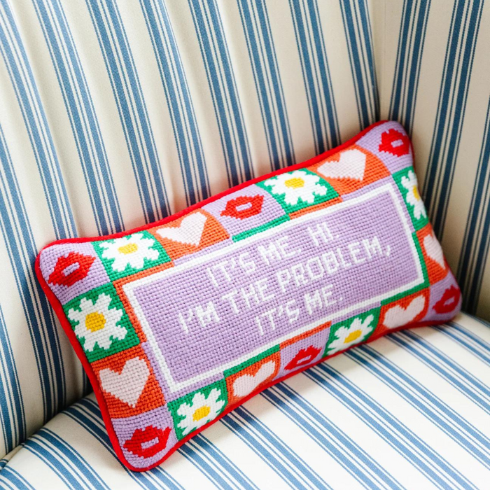 It's Me Needlepoint Pillow - The Well Appointed House