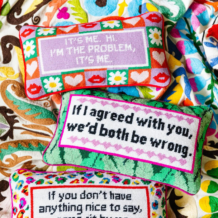 It's Me Needlepoint Pillow - The Well Appointed House