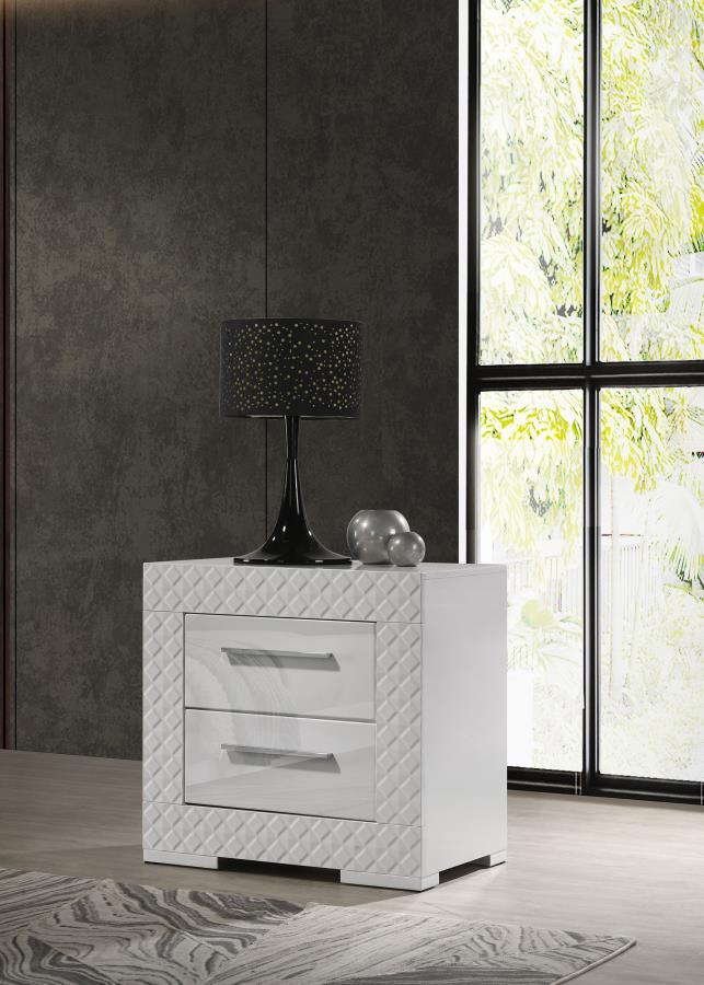 Ives - 2-Drawer Nightstand Bedside Table