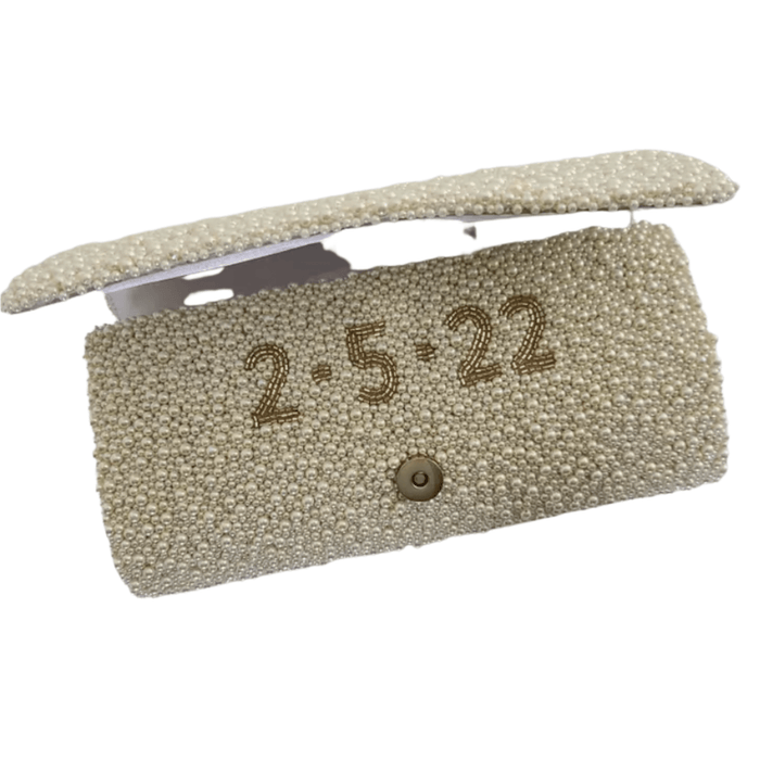 Ivory Beaded Mrs. Clutch - Gifts for Her - The Well Appointed House