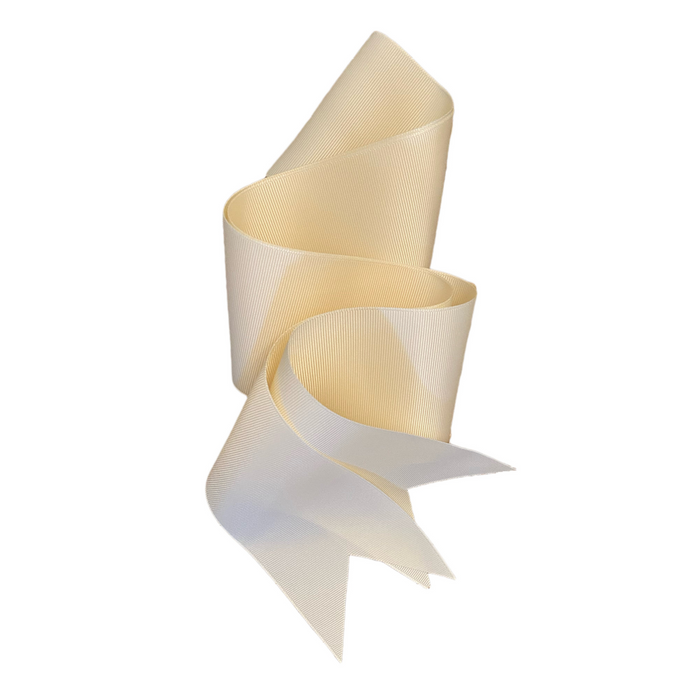 Ivory Grosgrain Ribbon - Wide & Short - The Well Appointed House