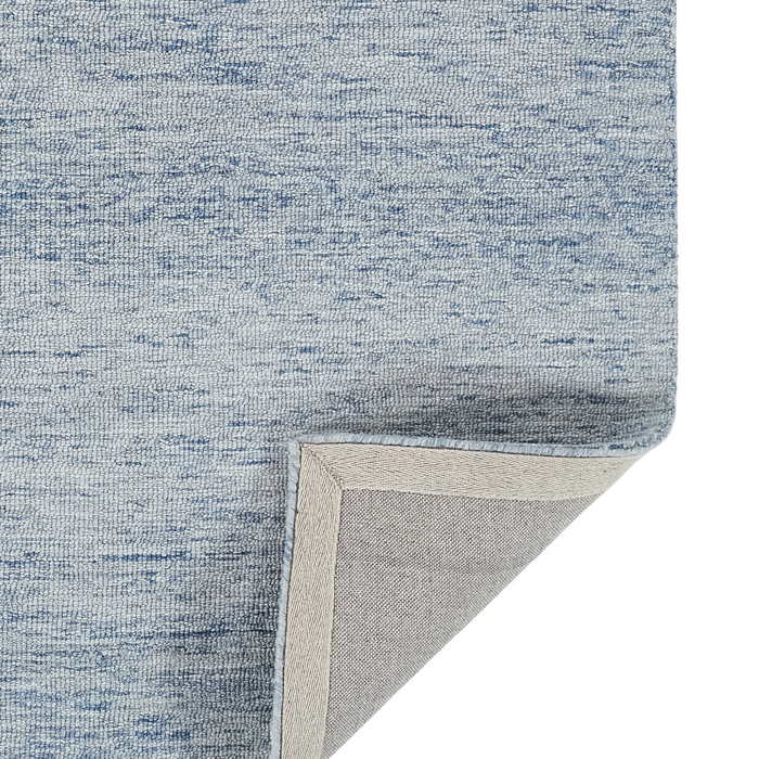 James Hand Tufted Wool Rug in Denim - The Well Appointed House