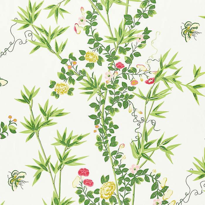 Jardin De Chine Cotton Fabric in Spring - The Well Appointed House