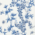 Scalamandre Jardin De Chine Fabric in Porcelain Blue & White - Fabric by the Yard - The Well Appointed House