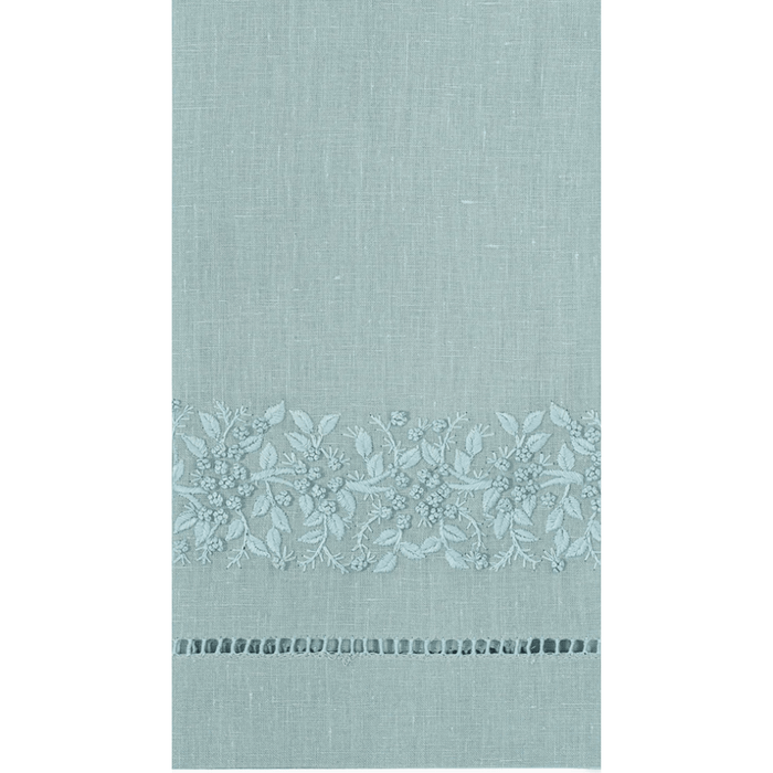 Set of 2 Jardin Monochrome Linen Hand Towels - Hand Towels - The Well Appointed House