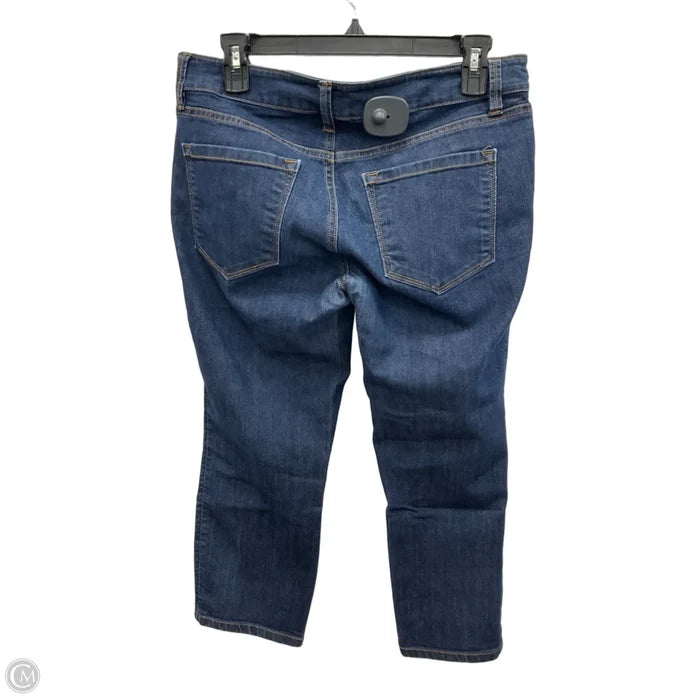 Jeans Cropped By Loft In Blue Denim, Size: 6