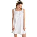 Jennifer White Cotton Nightgown - The Well Appointed House
