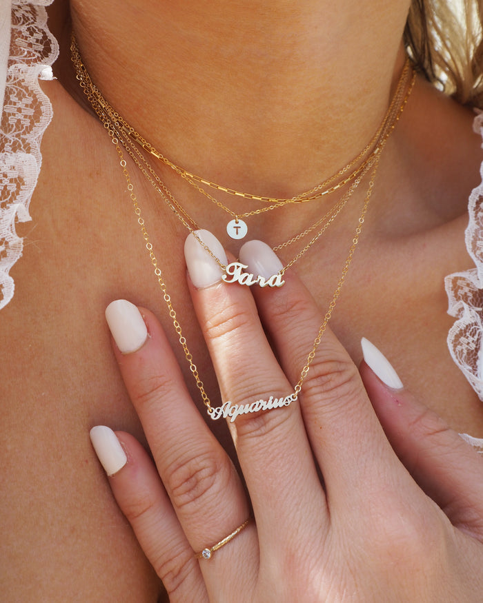 Dainty Jessi ring in 14k gold fill, a hammered band made for stacking