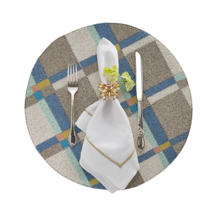 Jeweled Butterfly Napkin Rings, Yellow, Set of Two - The Well Appointed House