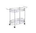 Jinx - Serving Cart - Clear Glass & Chrome