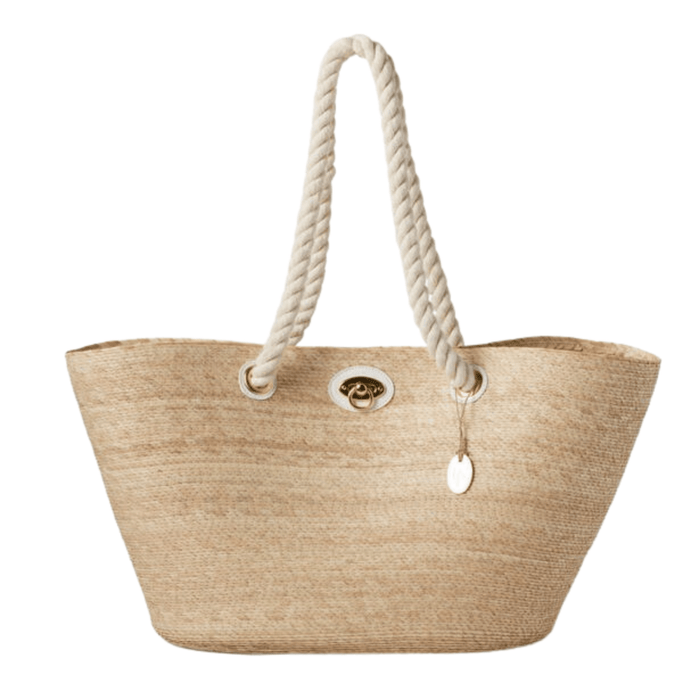 Pigeon & Poodle Joliette Nautical White Woven Shopper Bag - Gifts for Her - The Well Appointed House