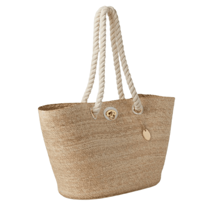 Pigeon & Poodle Joliette Nautical White Woven Shopper Bag - Gifts for Her - The Well Appointed House