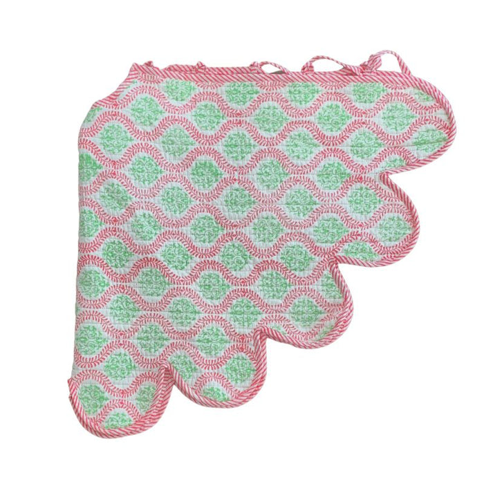 Holiday Vines Quilted Christmas Tree Skirt - The Well Appointed House