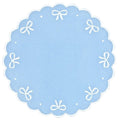 Juliet Bows Placemat in Blue - Well Appointed House