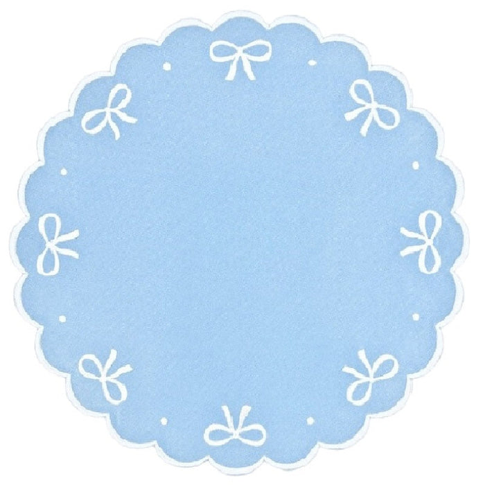 Juliet Bows Placemat in Blue - Well Appointed House