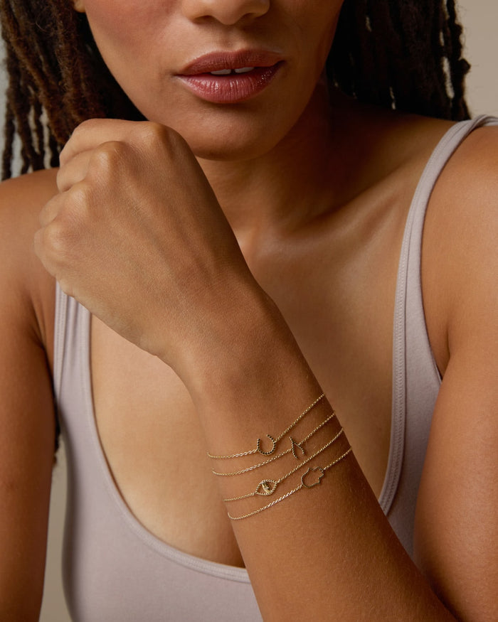 Bryan Anthonys Just For Luck Gold Bracelet On Model