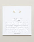 Bryan Anthonys Just For Luck Hamsa Gold Earring On Card