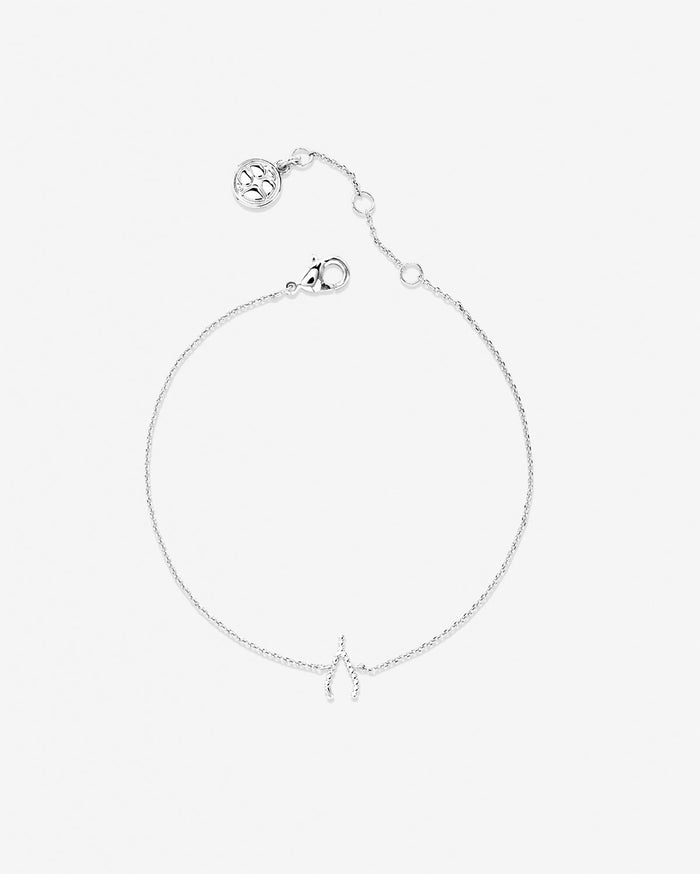 Bryan Anthonys Just For Luck Collection Wishbone Bracelet Silver