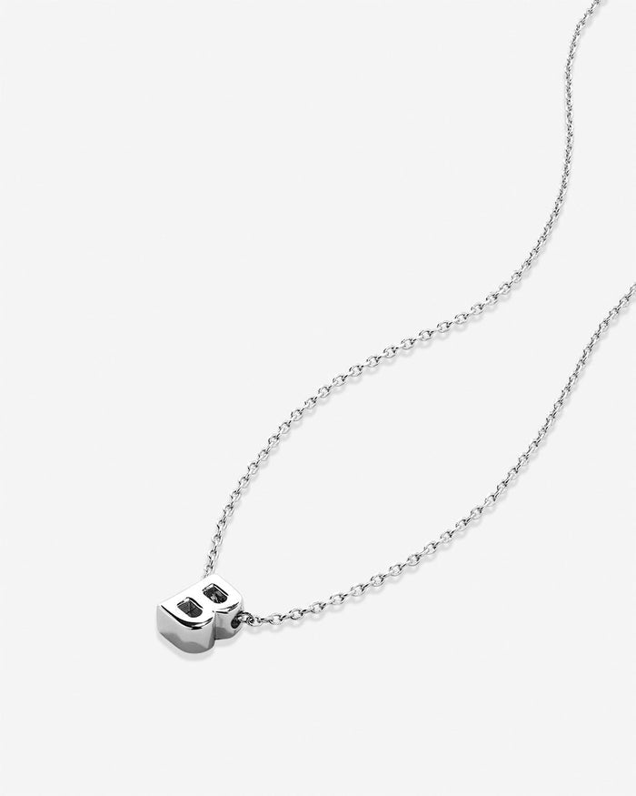 Bryan Anthonys Just For You Silver B Necklace Macro