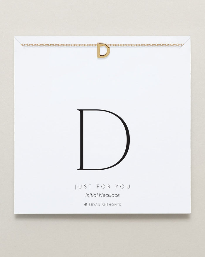 Bryan Anthonys Just For You Gold C Necklace On Card