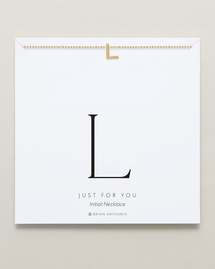 Bryan Anthonys Just For You Gold L Necklace On Card