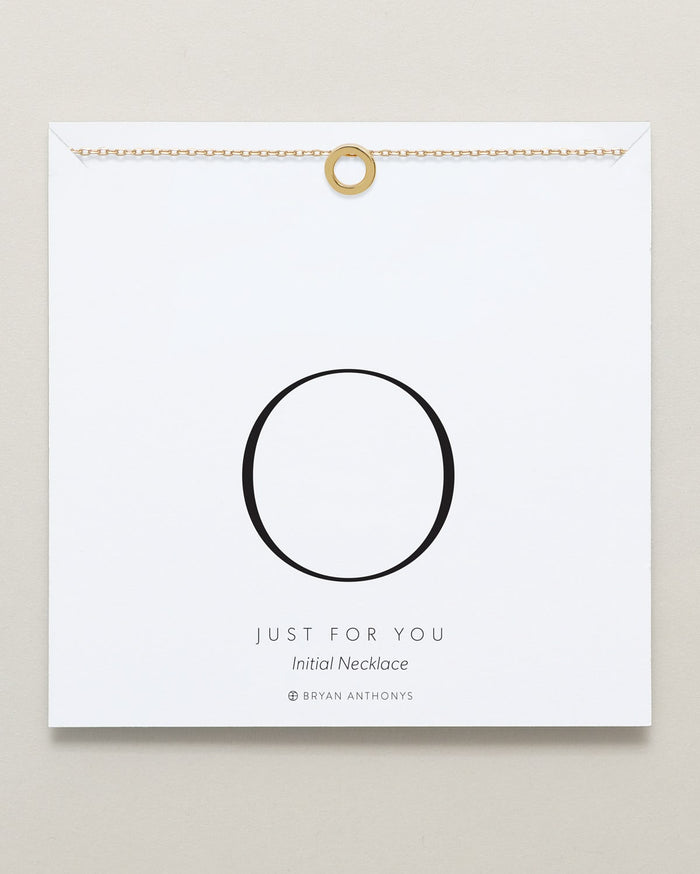 Bryan Anthonys Just For You Gold O Necklace On Card